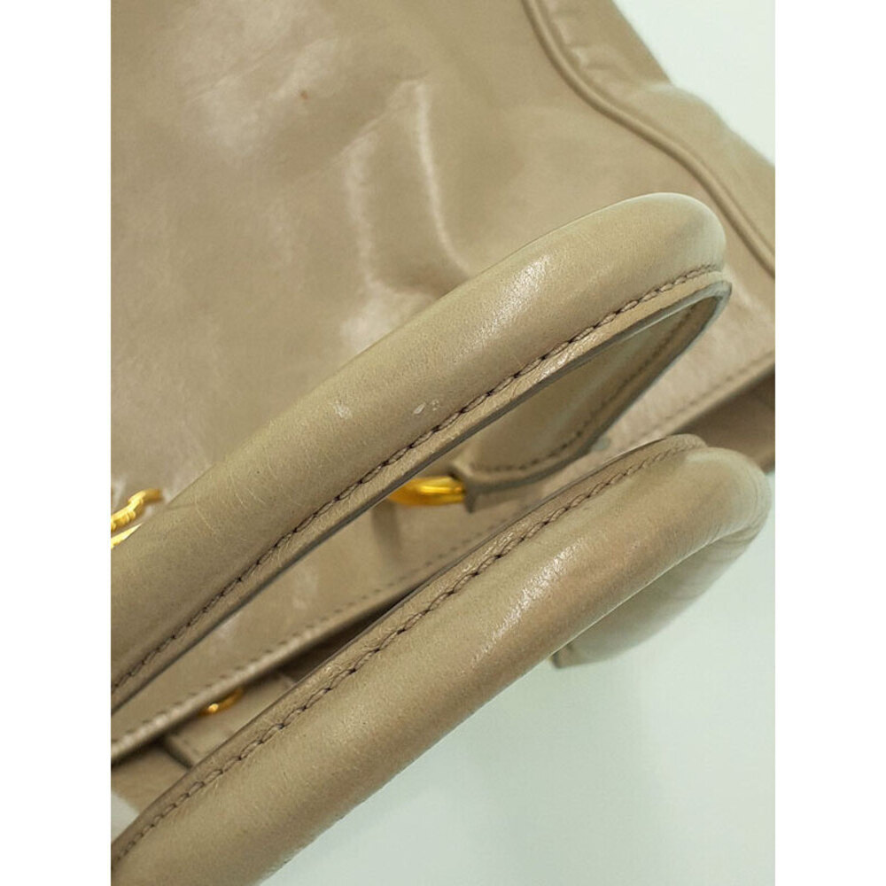 Prada Vitello Shine tote bag in Argilla Tan - Picture 9 of 9